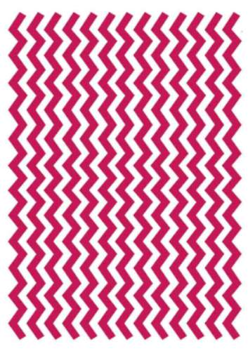 Printed Wafer Paper - Chevron Bright Pink - Click Image to Close